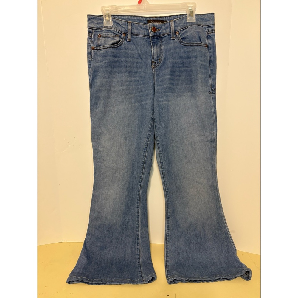 Level 99 Blue Flare Wide Leg Jeans